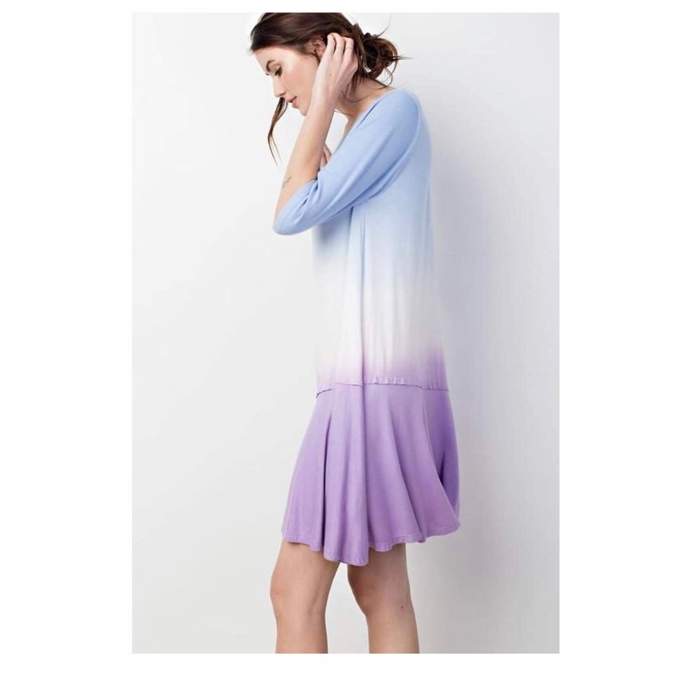 Tri-Color Flow Mini Dress - Picture 2 of 3